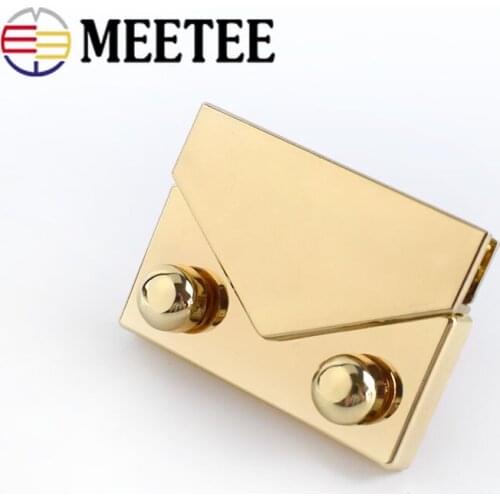 2/4pcs 48x35mm DIY Purse Pushed Locks Metal Handbag Clasps Closure Buckles Bag Snap Lock Replacement Hardware Accessories