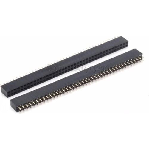 10PCS Double Row Female Pin Header 2.54mm 2 x 40 Pin