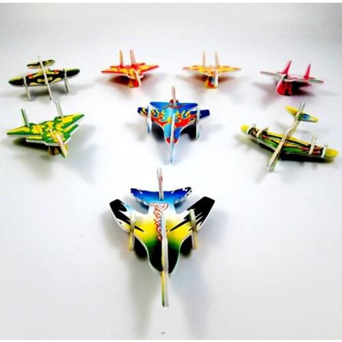 10Pcs DIY Hand Throw Flying Glider Planes Foam Aeroplane Party Bag Fillers Childrens Kids Gift Model Toys Game