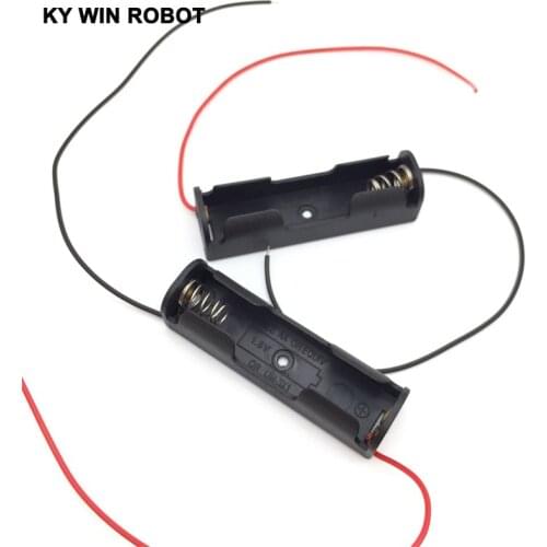 5pcs/Lot Single Slot AA Mobile Battery Clip Case Holder with Wire Leads DIY