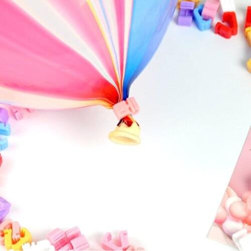 500pcs Balloons Plastic Clips Latex Balloons Accessories Sealing Clamps Balls Accessories Clip Ballon Buttons Party Supplies