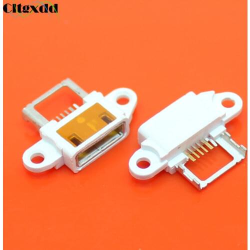 Cltgxdd 6 pin White Micro USB Jack Charging Port For Xiaomi NOTE Standard Panel Connector Socket Replace the old with the new