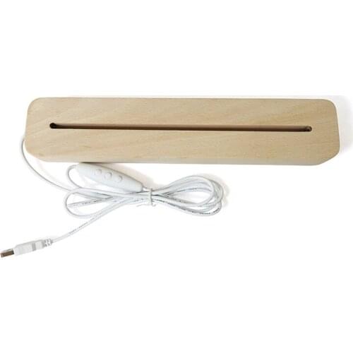 Zhongshan 3D Night Light Wood LED Base For 5mm Acrylic