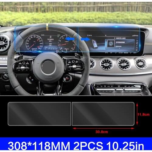 For Mercedes Benz AMG GT 43 50 53 63 2019 2020 2021 Car GPS Navigation LCD Screen Tempered Glass Protective Film Anti Scratch