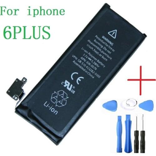 Mobile Phone Battery For iPhone 6plus Real Capacity 2910mAh 3.8V battery for iphone 6plus With Repair Tools Kit