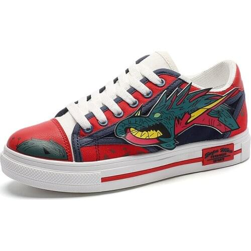 Men Classical Anime Shoes Trend Outdoor Boys Shoes Comfortable Walking Non-Slip Sneakers 2021 New Brand Designer 35-44 Euro