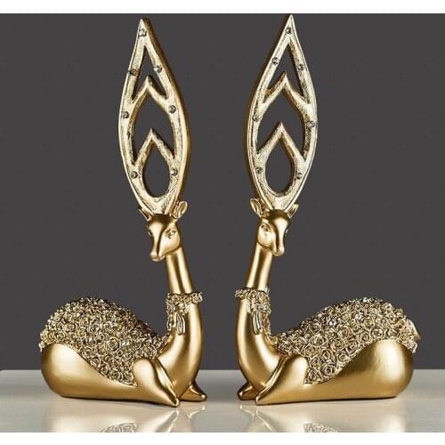 European style fawn home model room decoration creative living room decoration wine cabinet decoration crafts wedding gift