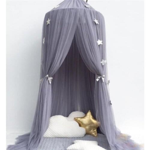 Mosquito Net for Baby Bed White Elgant Hung Mosquito Net Dome Kids Rooms Decoration Canopy Pink Mesh Curtain for Single Bed