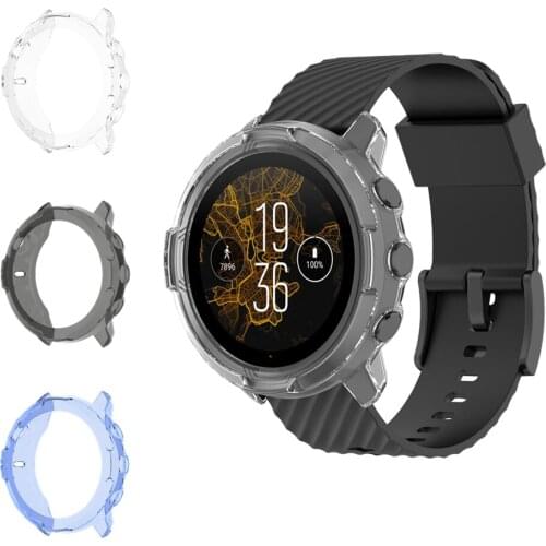 TPU Soft Protective Cover For SUUNTO 7 Smart Watch Case Bumper Clear Silicone Protector Shell For Suunto Watch 7 Accessories