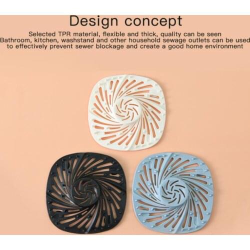 2021 NEW Bathroom Anti-Blocking Floor Drain Cover Suction-Type Drain Hair Filter Cover Sewer Anti-Clogging Filter Kitchen Tools