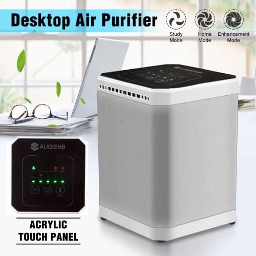 AUGIENB Air Purifier with HEPA Filter Mini Mulit-function Negative Ion 5 Hour Timing Fresh Air Desktop Small Air Conditioning