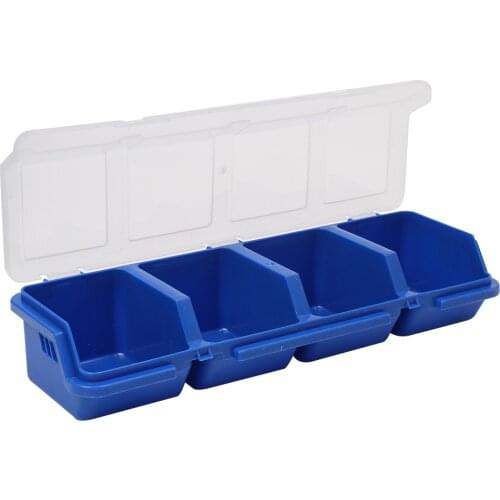 PC Parts Storage Box Plastic Compartment With Cover Hardware Tool Box Multi-Function Combination Classification Screw Box