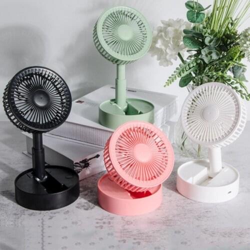 ELOOLE Fan Portable Desktop Handheld Electric Fan Telescopic Folding Ventilador Essential For Summer Travel ventilador portátil