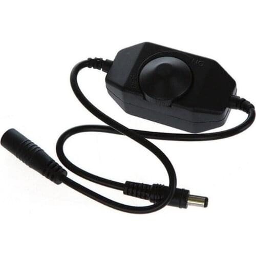 Premium 12-24V DC 0-100% PWM Manual Knob Dimmer Switch for LED Strip Light Stylish Lighting Accessories Dimmers