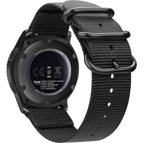 20mm 22mm Nylon Strap for Samsung Galaxy Watch 42mm 46mm Watchbands for Huawei Watch GT2 Active 2 Gear S3 Classic Frontier band