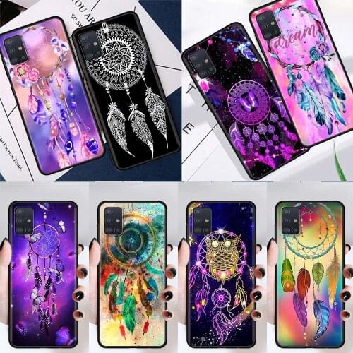 Silicone Case For Samsung Galaxy A51 A71 A21S A12 A31 A32 A52 A41 A02S A10 M31 M51 Soft Phone Coque Dream Catcher Watercolor