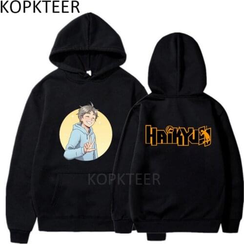Sugawara Koushi Haikyuu Volleyball Hoodies Men Women 2021 New Fashion Long Hoodies Graphic Printed Funny Hoodies Hip Hop Tops