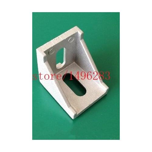 50pcs 4040 Corner Bracket Fittings 40*40 Corner Angle L Breakets Connector Aluminum Profile Accessories