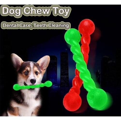 Funny Pet Dog Chew Toys For Doggy Safety Rubber Chew Puppy Dental Care Toothbrush Molar Tooth Cleaning Brushing Stick Toys