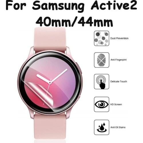 For Galaxy Watch Active 2 44mm 40mm Tempered Glass For Samsung Galaxy Watch Active 2 HD Screen Protector Protective Glass Films