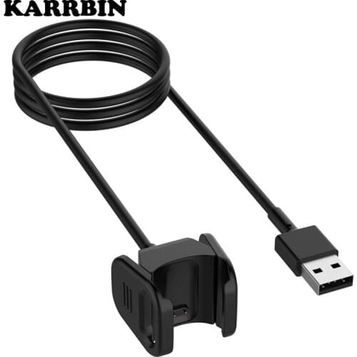 KARRBIN USB Charger Cable for Fitbit Charge 4 Charger USB Charging Cord Clip Replacement Charger for Fitbit Charge 3 Adapter