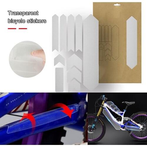 0.7mm Thick Clear Bicycle Frame Protector Scratch-Resistant Transparent Sticker Bike Frame Protection Film
