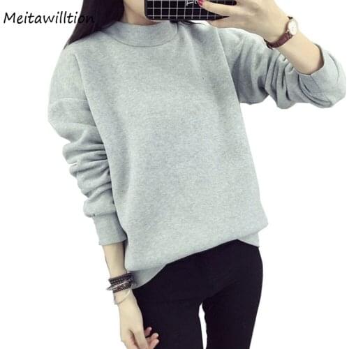 2017 Fashion Autumn Winter Long Sleeve Women Hoodies Sweatshirts Ladies Harajuku Solid Hooded Tracksuit Female Jumper Pullover