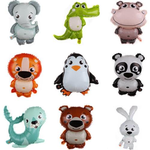 1pcs cartoon animal aluminum film balloon children birthday party decoration balloon baby shower toy