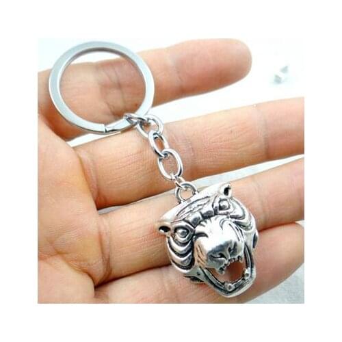 1Pcs wholesale Alloy key tiger carving key chain car pendant Accessories key chain free shipping p50