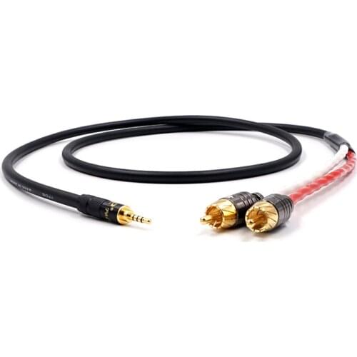 A54 HIFI TRRS Balanced 2.5mm to 2 RCA Male Audio Cable For Cayin N5 Iriver AK240 AK380 AK120II Amp Onkyo DP-X1