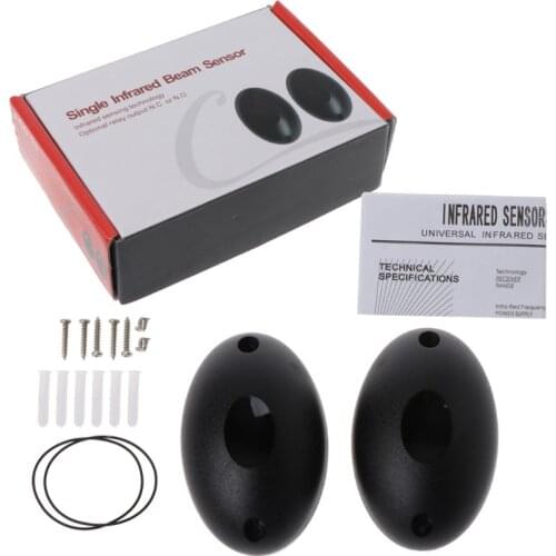 12V or 24V Active Photoelectric Single one 1 infrared Beam Sensor Barrier Detector for Gate Door Window burglar Alarm T84D