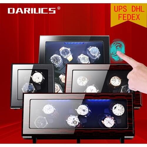 Automatic Wooden Watch Winder Box Accessories Display Mechanical Rotating watch uhrenbeweger for men watch