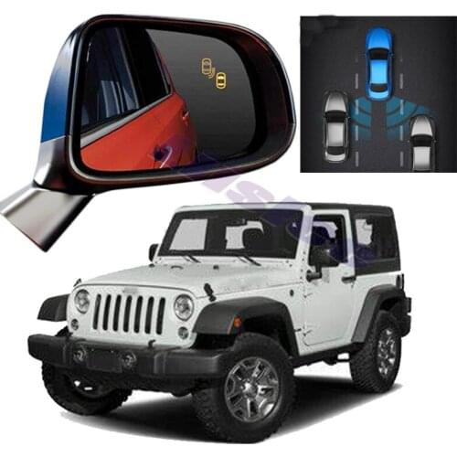 Car BSM BSD BSA Radar Warning System Safety Driving Alert Mirror Detection Sensor For Jeep Wrangler JK 2007 2010 2013 2015 2018