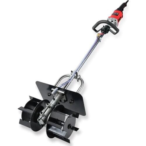 Concrete Mixer 220V Electric Construction Cement Mixing Machine Speed Adjustable Handheld Feed Mortar Concrete Mixer