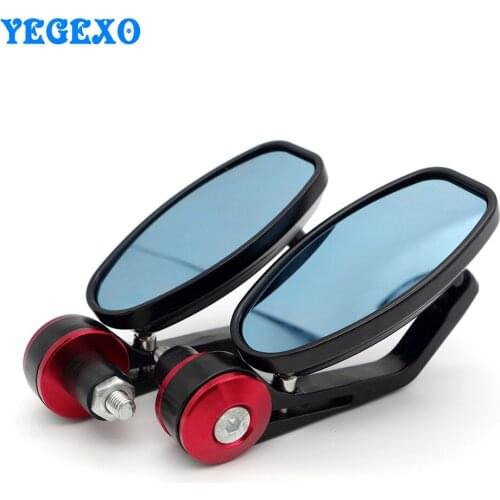 Motorcycle Handle Bar End Rearview Side Mirrors For honda rebel 250 varadero 125 dominator nx650 shadow vt1100 st1100