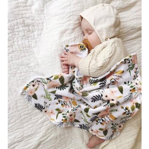 HappyFlute European and American Baby 40*48CM MINI Blanket Comfort&Super Soft Nap Blanket Baby Stroller Lovely Blanket