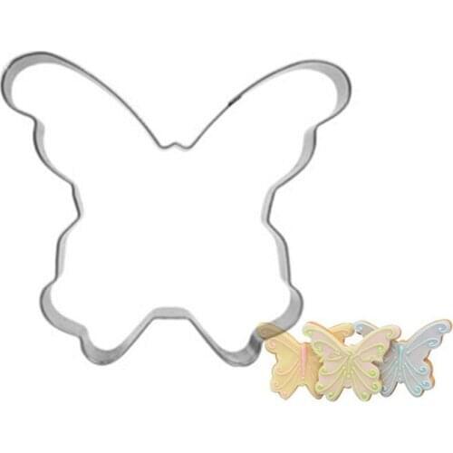 Butterfly Baking Utensils Egg Tool Mould Cookie Stamp Metal Molds Baking Pastry Tools for Girls Birthday Party Decoration
