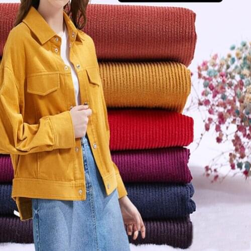 Good drapery 11 wales corduroy fabric 100% cotton 150cm width for trousers
