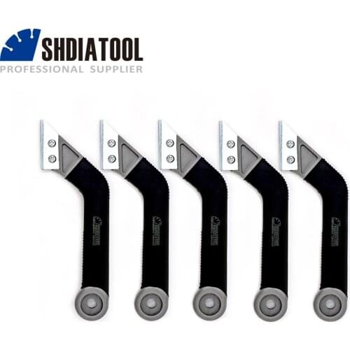 SHDIATOOL Jointing Pointing Tile Cleaning Remover Tool 5pcs Portable Tungsten Carbide Edge Blade Grout Saw Masonry Tiling Tile