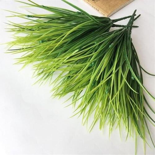 1Pcs Artificial Plastic Grass Plant Fake Flower Christmas Wedding Home Gardening Flower Arrangement Decoration