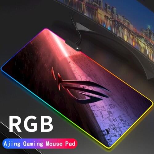 RGB Asus Rog Mouse Pad Large LED Lighting Mousepad Gamer Republic of Gamers Computer Desk Mat Pad Anti-slip Support DIY