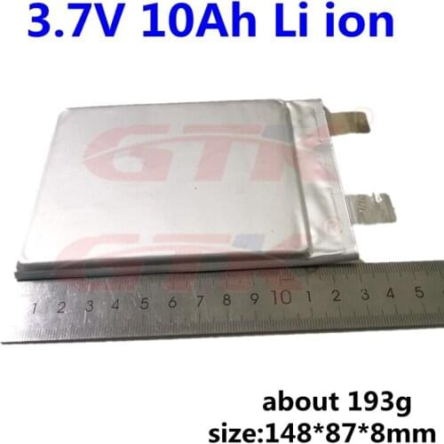 GTK 3.7V10Ah Lithium battery 3.7V Li-polymer celles for Tricycle, Motorcycle, Scooter, Solar Storage , Boat and so on