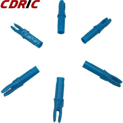 50PCS SIX Color Arrow Internal DIY Nocks for ID 6.2mm Shaft Archery Carbon Fiberglass Arrow Nocks