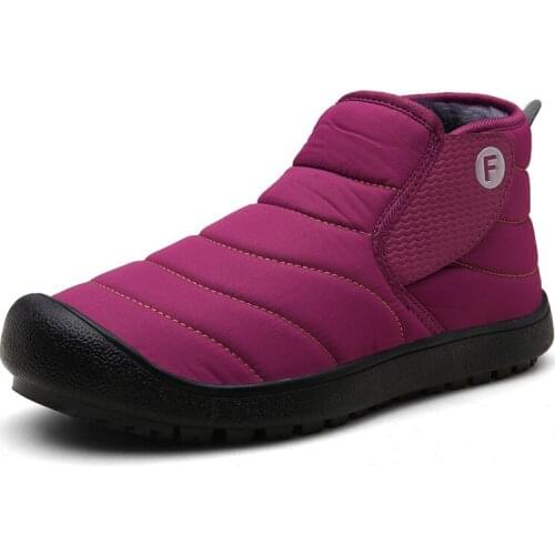 Cheap Pink Women Snow Boots Comfort Warm Ankle Boots For Women Winter Boots Waterproof Boots Female Winter Shoes Women Bottines