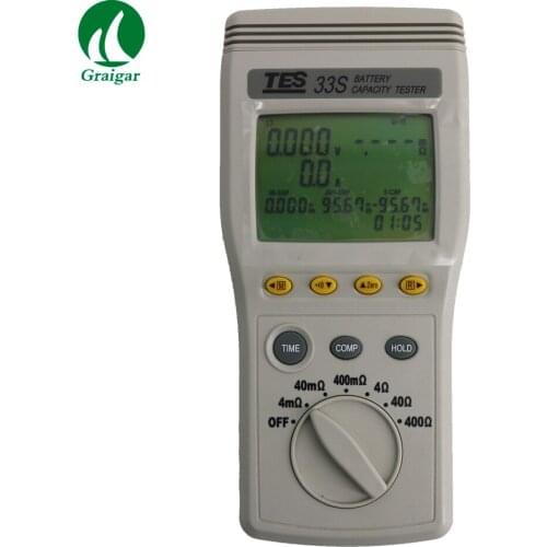 New Upgraded TES-33S Battery Capacity Tester TES33S Battery Capacity 0 to 1200AH RS232 PC Interface