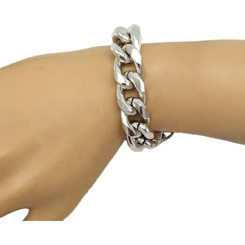 Charm chain , wedding silver color bracelet women Men elegant fine jewelry wholesale fashion trend gifts