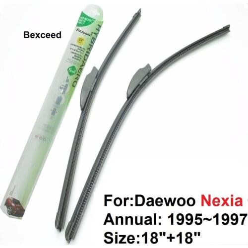 18"+18") 1 Set High Quality Bexceed of Car Windshield Flat Wiper Blade For Daewoo Nexia