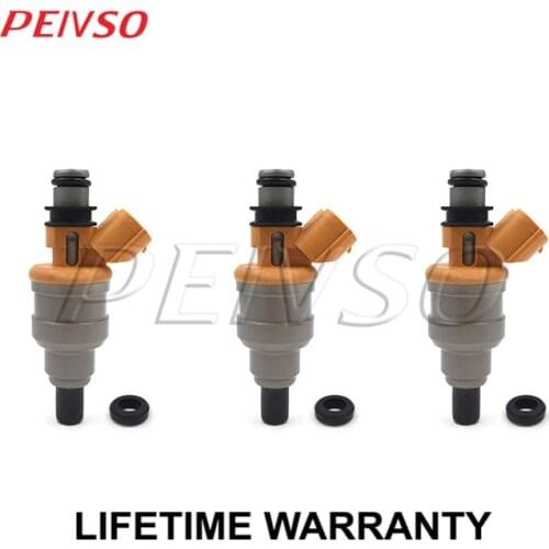 3x 195500-2170 23250-87209 Renovation fuel injector for DAIHATSU MOVE CUORE L6/9