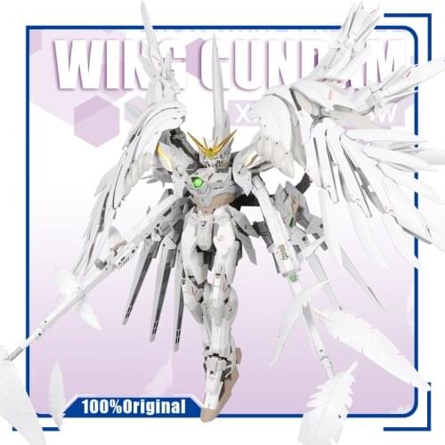 Super Nova MG 1/100 XXXG-00YSW Wing GUNDAM Snow White Prelude Assembly Model Action Toy Figures Childrens Gifts