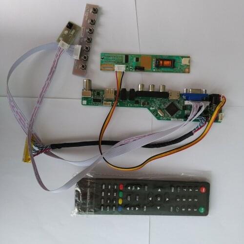 TV HDMI AV VGA USB TV56 LCD LED DIY driver card Controller board kit For LP154WX4(TL)(B2)/TLB4 1280X800 15.4" panel